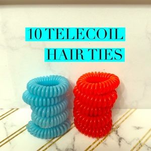 10 TeleCoil Hair Ties. Chose your colors!